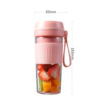 FS1300 Mini Spremiagrumi Domestico Macchina da Cucina Portatile Studente Tazza di Succo Spremiagrumi, Gem Blue Double Blade, Cherry Blossom Double Blade, Gem Blue Four Blade, Cherry Blossom Four  Blade