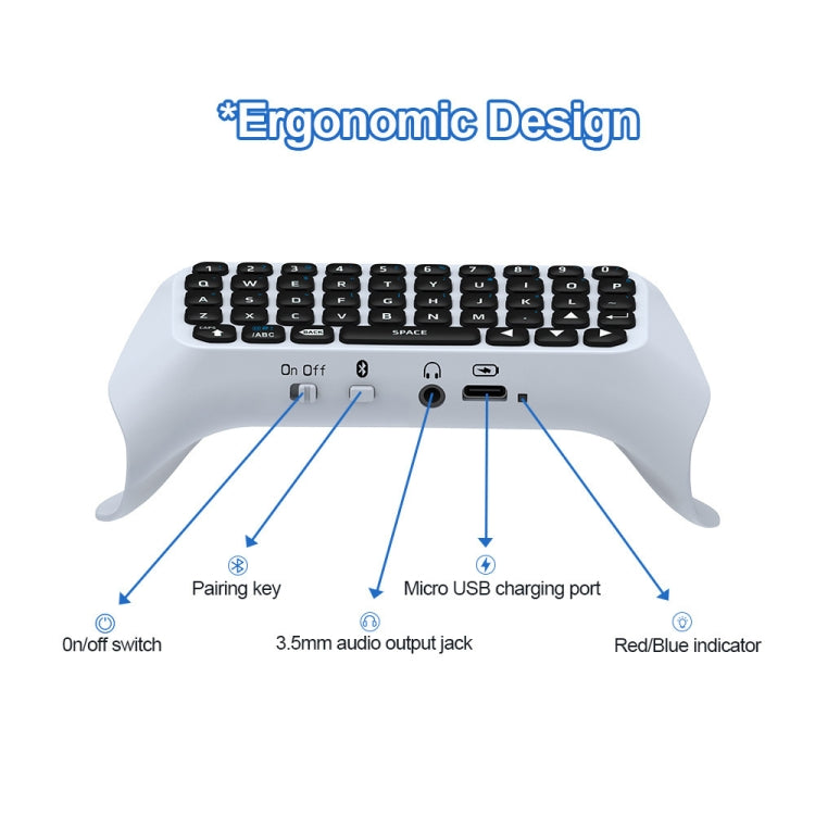 Tastiera wireless Bluetooth con chat vocale per PS5 JYS-P5121