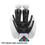 Ipega PG-P5011 Caricabatterie con manico per caricabatterie Triangle Beast per PS5 / PS MOVE, PG-P5011