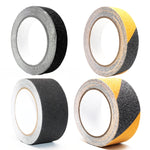 4 pezzi Nastro antiscivolo Sands Nastro adesivo a terra Nastro di avvertenza per gradini resistente all'usura, Black 2.5cm x 5m, Black Yellow 2.5cm x 5m, Black 5cm x 5m, Black Yellow 5cm x 5m