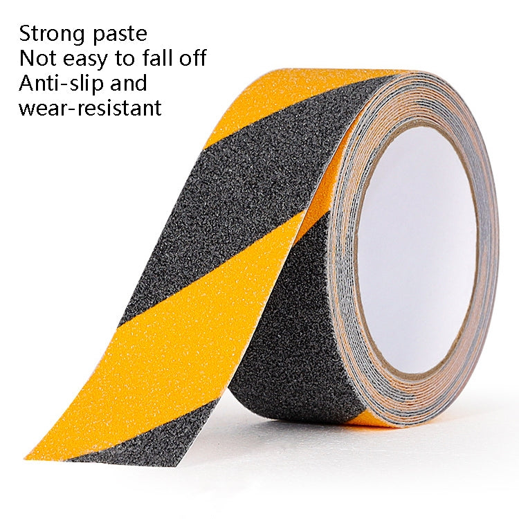 4 pezzi Nastro antiscivolo Sands Nastro adesivo a terra Nastro di avvertenza per gradini resistente all'usura, Black 2.5cm x 5m, Black Yellow 2.5cm x 5m, Black 5cm x 5m, Black Yellow 5cm x 5m