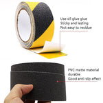 4 pezzi Nastro antiscivolo Sands Nastro adesivo a terra Nastro di avvertenza per gradini resistente all'usura, Black 2.5cm x 5m, Black Yellow 2.5cm x 5m, Black 5cm x 5m, Black Yellow 5cm x 5m
