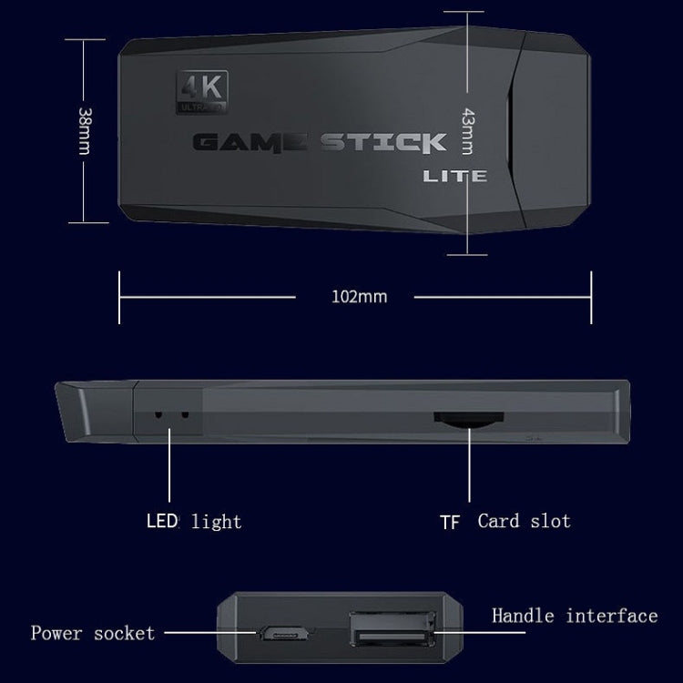 Mini macchina da gioco M8 Wireless HDMI Arcade Game Home TV con 2 gamepad, M8  32G (Wireless), M8  64G (Wireless)