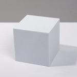 8 pezzi di cubo geometrico per foto, ornamenti decorativi, piattaforma fotografica, Small White Square, Large White Square, Small White Rectangular, Large White Rectangular, Small White Cylindrical, Large White Cylindrical, Small White Hexagon         ...