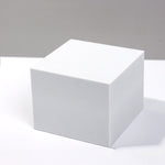 8 pezzi di cubo geometrico per foto, ornamenti decorativi, piattaforma fotografica, Small White Square, Large White Square, Small White Rectangular, Large White Rectangular, Small White Cylindrical, Large White Cylindrical, Small White Hexagon         ...