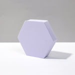 8 pezzi di cubo geometrico per foto, ornamenti decorativi, piattaforma fotografica, Small White Square, Large White Square, Small White Rectangular, Large White Rectangular, Small White Cylindrical, Large White Cylindrical, Small White Hexagon         ...