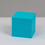 8 pezzi di cubo geometrico per foto, ornamenti decorativi, piattaforma fotografica, Small Lake Blue Square, Large Lake Blue Square, Small Lake Blue Rectangular, Large Lake Blue Rectangular, Small Lake Blue Cylinder, Large Lake Blue Cylinder            ...