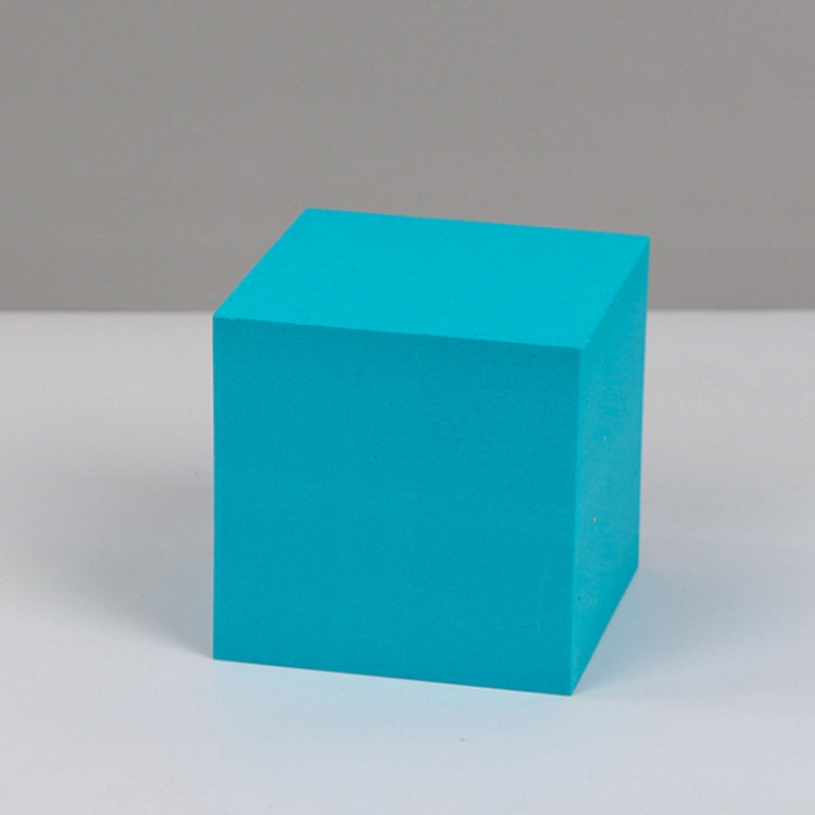8 pezzi di cubo geometrico per foto, ornamenti decorativi, piattaforma fotografica, Small Lake Blue Square, Large Lake Blue Square, Small Lake Blue Rectangular, Large Lake Blue Rectangular, Small Lake Blue Cylinder, Large Lake Blue Cylinder            ...