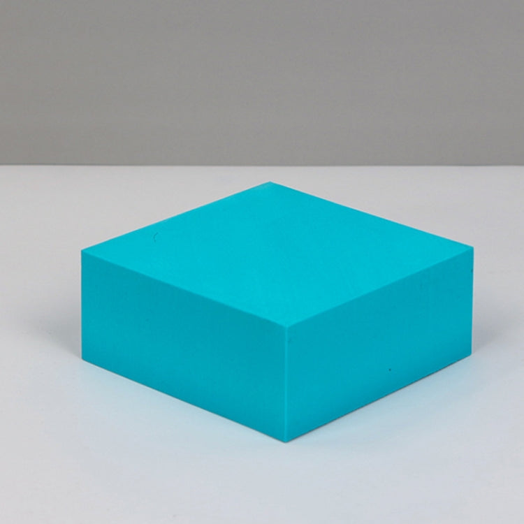 8 pezzi di cubo geometrico per foto, ornamenti decorativi, piattaforma fotografica, Small Lake Blue Square, Large Lake Blue Square, Small Lake Blue Rectangular, Large Lake Blue Rectangular, Small Lake Blue Cylinder, Large Lake Blue Cylinder            ...