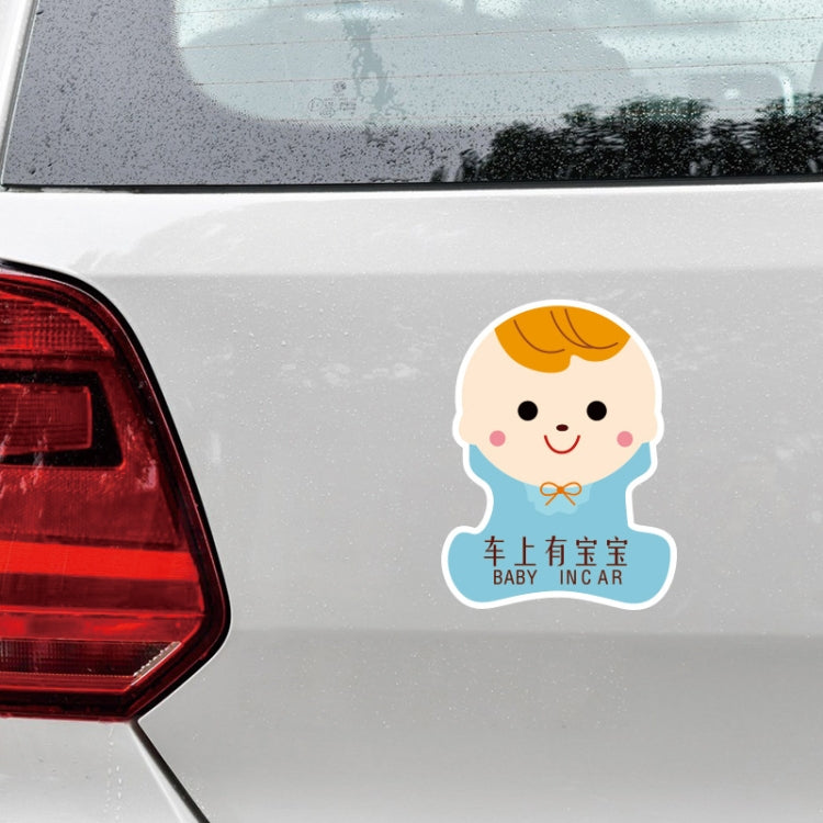 10 pezzi C'è un bambino negli adesivi per auto Adesivi di avvertenza Stile:, CT203 Baby K Boy Magnetic Stickers, CT203 Baby R Boy Magnetic Stickers, CT203 Baby X Blue Bottom Bottle Magnetic Stickers, CT203 Baby O Boy Triangle Magnetic Stickers         ...