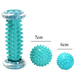 Palla da massaggio Palla per fascia plantare Palla per rilassamento muscolare Palla per fitness Palla per tenere la mano, Stile:, Set 1, Foot Massage Wheel, Set 2, Foot Bottom + Hexagon + 9cm Tattool, Blue Foot Bottom + Bump Peanut Ball + 7cm Tattan   ...