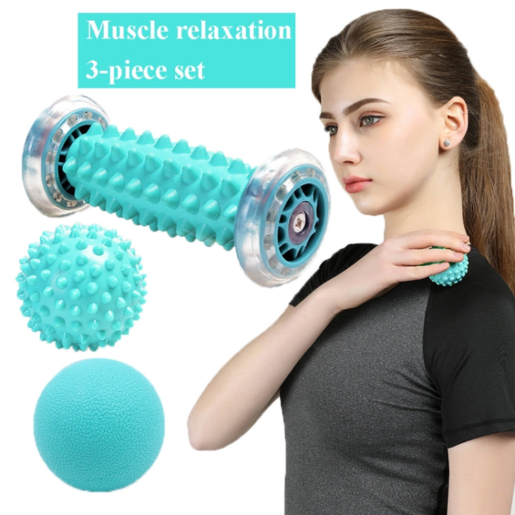 Palla da massaggio Palla per fascia plantare Palla per rilassamento muscolare Palla per fitness Palla per tenere la mano, Stile:, Set 1, Foot Massage Wheel, Set 2, Foot Bottom + Hexagon + 9cm Tattool, Blue Foot Bottom + Bump Peanut Ball + 7cm Tattan   ...