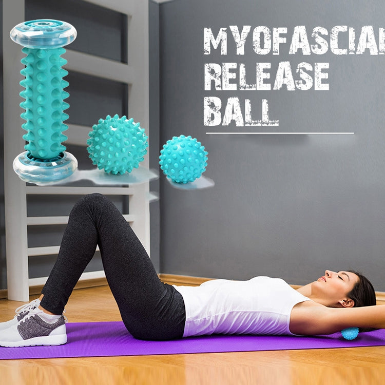 Palla da massaggio Palla per fascia plantare Palla per rilassamento muscolare Palla per fitness Palla per tenere la mano, Stile:, Set 1, Foot Massage Wheel, Set 2, Foot Bottom + Hexagon + 9cm Tattool, Blue Foot Bottom + Bump Peanut Ball + 7cm Tattan   ...