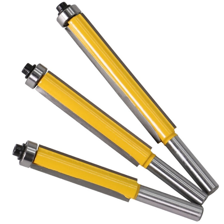 Fresa per rifilatura estesa a 8 manici con fresa per linea di lavorazione del legno con cuscinetti, specifica:, 8x1/2x50.8mm, 8x1/2x63.5mm, 8x1/2x76.2mm, 3 PCS/Set