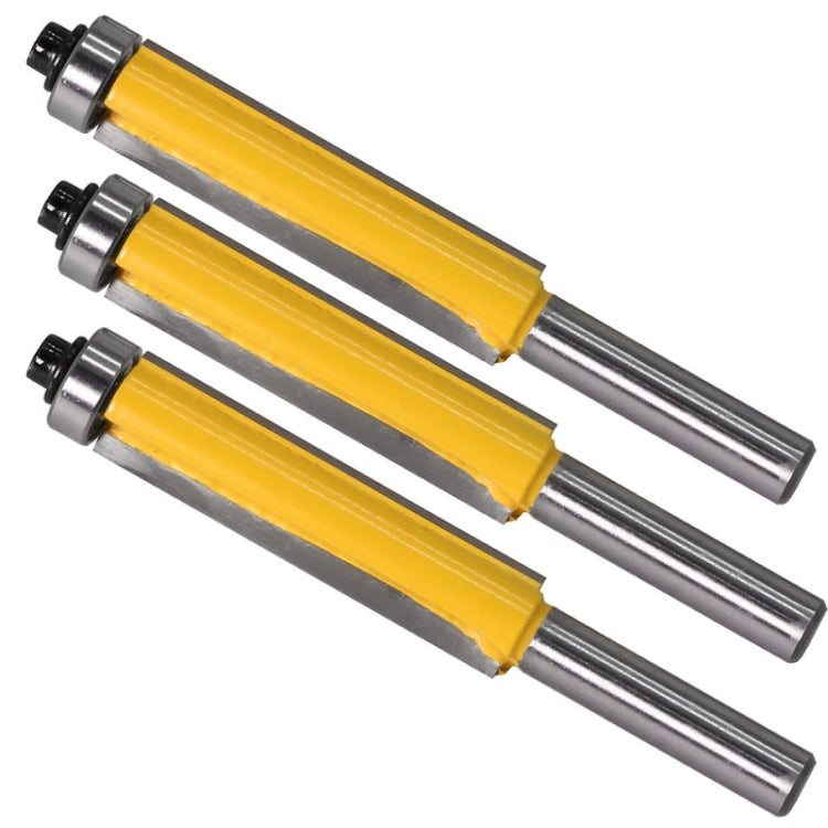 Fresa per rifilatura estesa a 8 manici con fresa per linea di lavorazione del legno con cuscinetti, specifica:, 8x1/2x50.8mm, 8x1/2x63.5mm, 8x1/2x76.2mm, 3 PCS/Set
