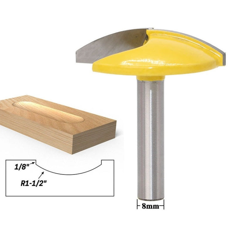Fresa per legno sottile a fondo piatto a 8 manici, 8-Handle