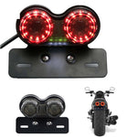 Luce freno posteriore integrata a LED retrò modificata per moto, Rear Taillight Brake Light
