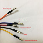 Luce freno posteriore integrata a LED retrò modificata per moto, Rear Taillight Brake Light