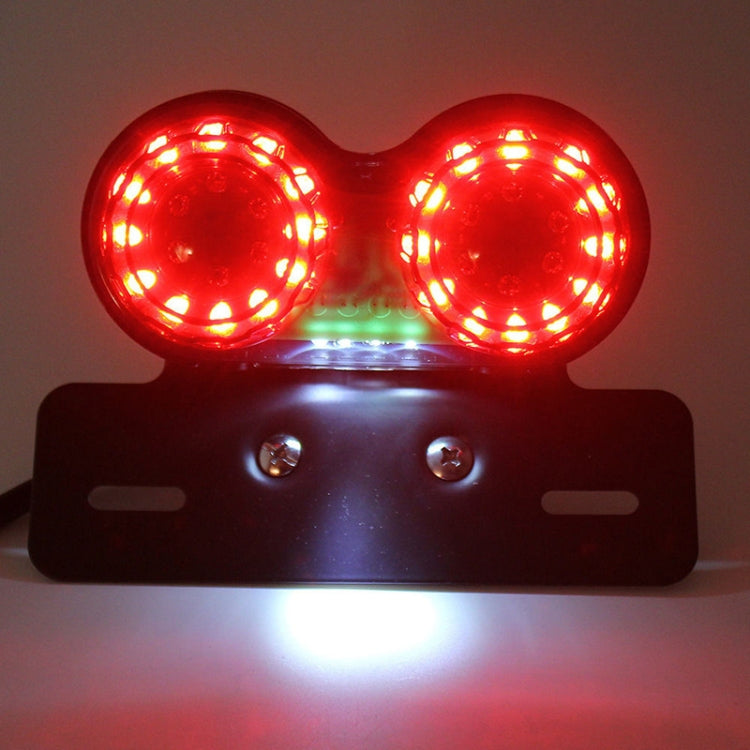 Luce freno posteriore integrata a LED retrò modificata per moto, Rear Taillight Brake Light