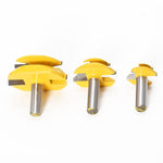 Fresa per macchina per incisione del legno Coltello per giunzione a 45 gradi, 1/2x1-3/8mm, 1/2x2mm, 1/2x2-3/4mm, 12x1-3/8mm, 12x2mm, 12x2-3/4mm, 1/2mm Handle 3PCS/Set, 12mm Handle 3PCS/Set