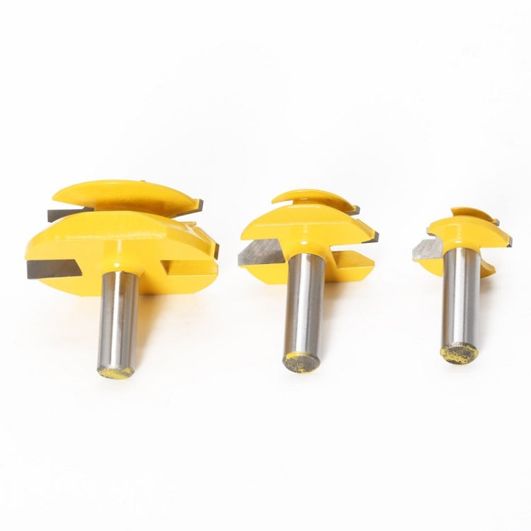 Fresa per macchina per incisione del legno Coltello per giunzione a 45 gradi, 1/2x1-3/8mm, 1/2x2mm, 1/2x2-3/4mm, 12x1-3/8mm, 12x2mm, 12x2-3/4mm, 1/2mm Handle 3PCS/Set, 12mm Handle 3PCS/Set