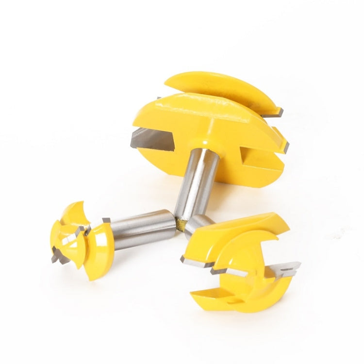Fresa per macchina per incisione del legno Coltello per giunzione a 45 gradi, 1/2x1-3/8mm, 1/2x2mm, 1/2x2-3/4mm, 12x1-3/8mm, 12x2mm, 12x2-3/4mm, 1/2mm Handle 3PCS/Set, 12mm Handle 3PCS/Set