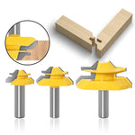 Fresa per macchina per incisione del legno Coltello per giunzione a 45 gradi, 1/2x1-3/8mm, 1/2x2mm, 1/2x2-3/4mm, 12x1-3/8mm, 12x2mm, 12x2-3/4mm, 1/2mm Handle 3PCS/Set, 12mm Handle 3PCS/Set