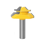 Fresa per macchina per incisione del legno Coltello per giunzione a 45 gradi, 1/2x1-3/8mm, 1/2x2mm, 1/2x2-3/4mm, 12x1-3/8mm, 12x2mm, 12x2-3/4mm, 1/2mm Handle 3PCS/Set, 12mm Handle 3PCS/Set