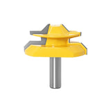 Fresa per macchina per incisione del legno Coltello per giunzione a 45 gradi, 1/2x1-3/8mm, 1/2x2mm, 1/2x2-3/4mm, 12x1-3/8mm, 12x2mm, 12x2-3/4mm, 1/2mm Handle 3PCS/Set, 12mm Handle 3PCS/Set