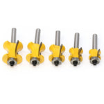 Taglierina per la lavorazione del legno della macchina per incidere della taglierina semicircolare positiva con cuscinetto a 8 codoli, No. 1, No. 2, No. 3, No. 4, No. 5, 5 PCS/Set