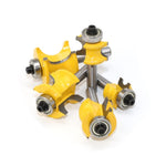 Taglierina per la lavorazione del legno della macchina per incidere della taglierina semicircolare positiva con cuscinetto a 8 codoli, No. 1, No. 2, No. 3, No. 4, No. 5, 5 PCS/Set
