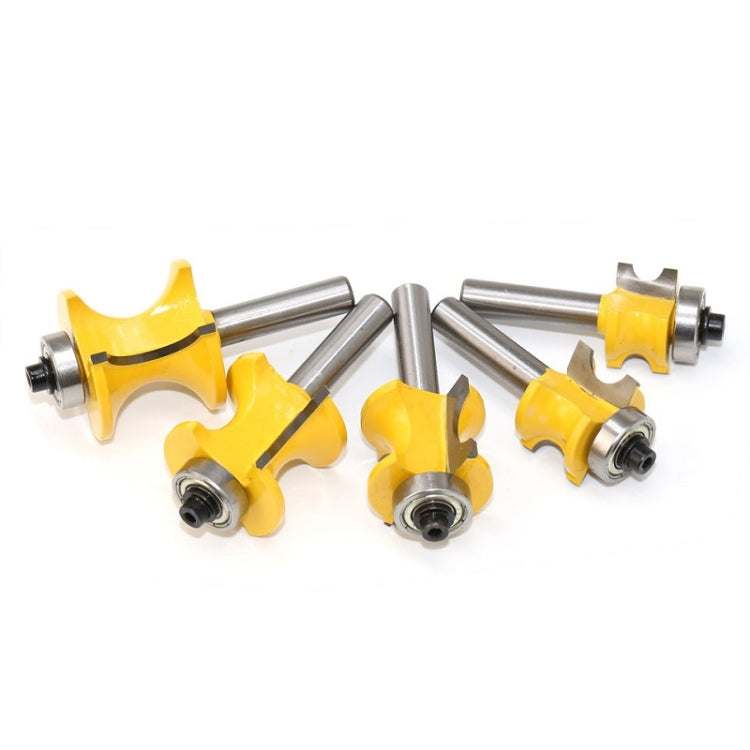 Taglierina per la lavorazione del legno della macchina per incidere della taglierina semicircolare positiva con cuscinetto a 8 codoli, No. 1, No. 2, No. 3, No. 4, No. 5, 5 PCS/Set