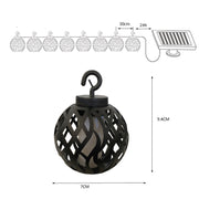 Luce solare da esterno impermeabile IP44 8 lampade LED