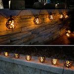 Luce solare da esterno impermeabile IP44 con 8 LED