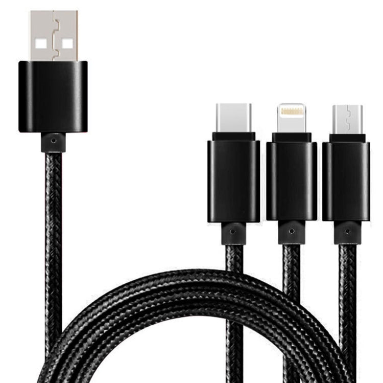 Cavo dati 3 in 1 USB-C e Micro USB 1,2 metri intrecciato