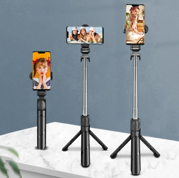 Bastone selfie retrattile con treppiede e rotazione 360°