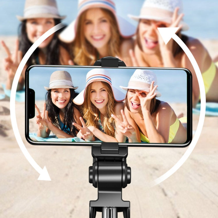 Bastone selfie retrattile con treppiede e rotazione 360°