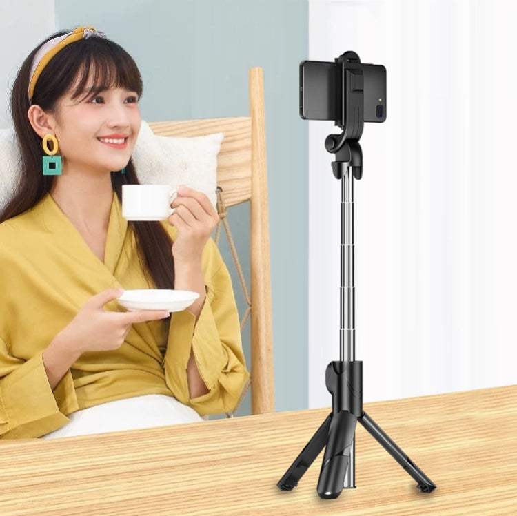 Bastone selfie retrattile con treppiede e rotazione 360°