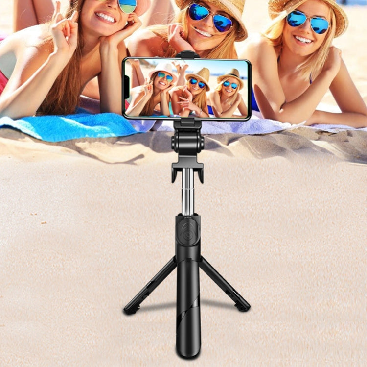 Bastone selfie retrattile con treppiede e rotazione 360°