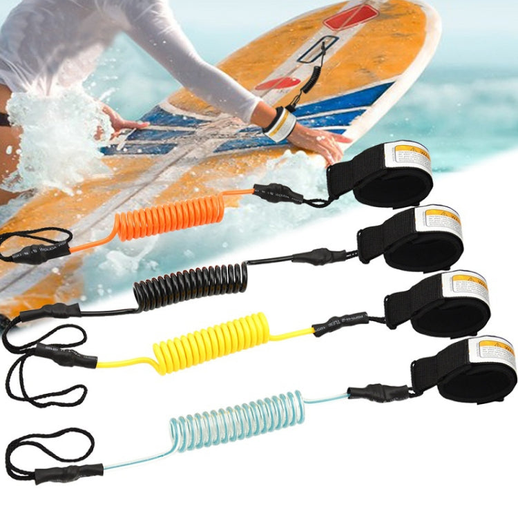 Corda da mano di sicurezza per bodyboard da surf Corda da traino per pagaia per tavola da surf in TPU, lunghezza dopo l'allungamento: 1,6 m, Safety Hand Rope(Clear Blue), Safety Hand Rope(Orange), Safety Hand Rope(Yellow), Safety Hand Rope(Black)      ...