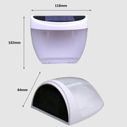 Lampada solare da parete 8 LED per giardino esterno