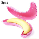 2 pezzi di scatola protettiva per frutta e banane, carina in 3 colori, per bambini