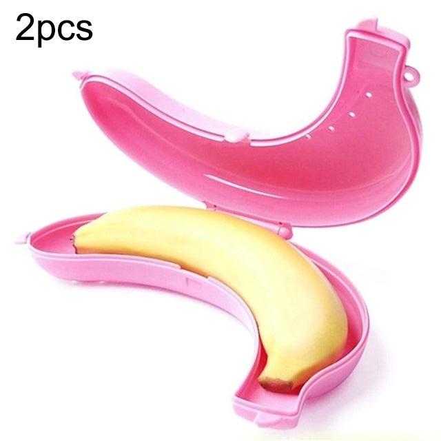 2 pezzi di scatola protettiva per frutta e banane, carina in 3 colori, per bambini