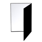 2 PCS 3-in-1 Riflettente Bordo Bianco + Nero + Argento A4 Cartone Pieghevole Diffusore di Luce, 3-in-1 A4 Cardboard