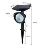 Lampada da giardino solare LED con luce colorata