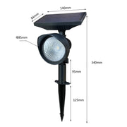 Lampada da giardino solare con luce LED colorata