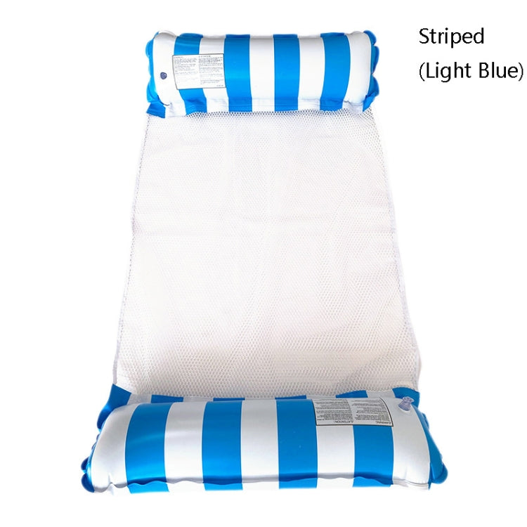 Fila galleggiante per nuoto adulto con amaca gonfiabile in PVC, dimensioni: 120 x 70 cm, Light Blue Striped, Rose Red Striped, Yellow Stripe, Green Striped, Orange Striped, Dark Blue Striped, Yellow + Blue, Green + Blue