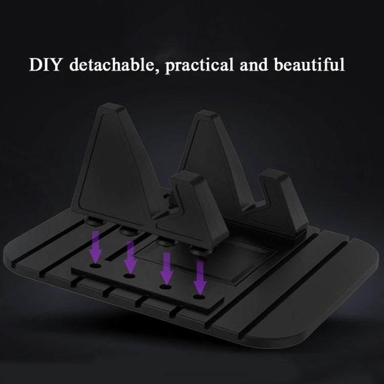 Staffa per telefono cellulare per auto in silicone da 6 pezzi Mini staffa pigra per auto, Mini Lazy Bracket
