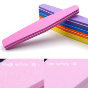 20 PCS 178x28x12mm Strumento per unghie in spugna ad alta elasticità a forma di diamante Consegna colore casuale