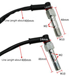 Accessori moto Pastiglia freno a disco Interruttore freno idraulico M10 Interruttore freno idraulico a doppio foro, M10 x 1.25mm, M10 x 1.00mm